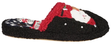 Damskie pantofle tekstylne American Club DSL-21BL czarne