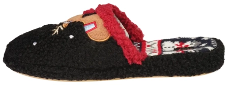 Damskie pantofle tekstylne American Club DSL-21BL czarne