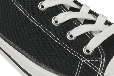 Tenisówki męskie czarne tenisówki nadwymiarowe Le Scarpe NA8234-1BL