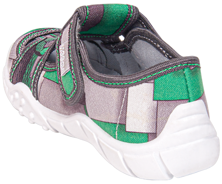 Tenisówki dziecięce zielone Viggami kapcie na rzep ADAŚ FOOTBALL zielone