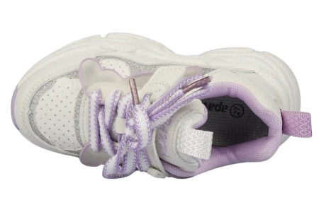 Dziecięce buty sportowe Apawwa BN619PU biało-fioletowe