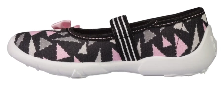 Tenisówki dziecięce Viggami JOLA czarne kapcie dziewczęce wsuwane