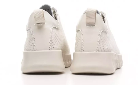 Skórzane buty sportowe damskie Sergio Leone DSP011BE beżowe