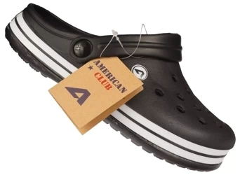 Dziecięce klapki basenowe American Club NH-03/24 czarne