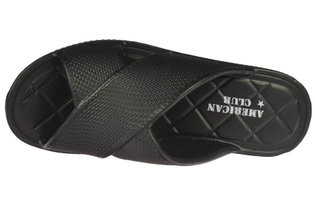 Damskie klapki basenowe American Club DNH164BL czarne