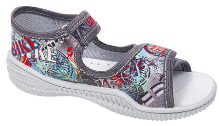 Tenisówki dziecięce Viggami ROMEK szare sandałki chłopięce na rzep