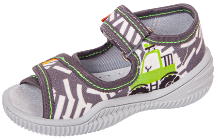 Tenisówki dziecięce Viggami IGNAŚ szare kapcie chłopięce sandałki