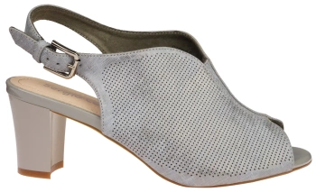 Eleganckie sandały damskie Sergio Leone w kolorze szarym DSK800SZ