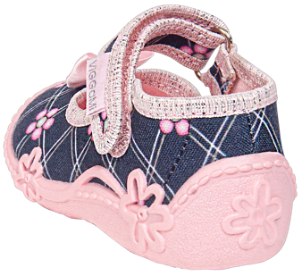 Tenisówki dziecięce do przedszkola kapcie na rzep Viggami INKA granatowe