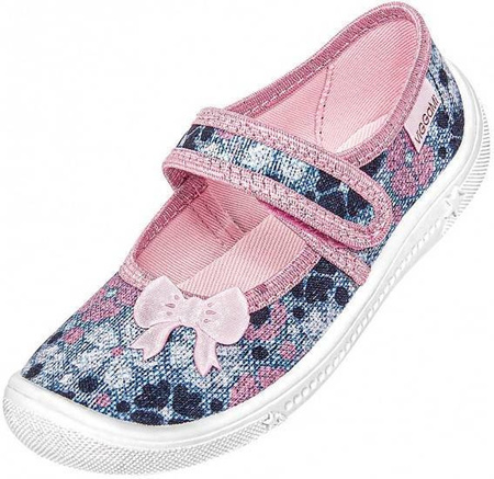 Tenisówki dziecięce Viggami GRETA granatowe kapcie dziewczęce na rzep