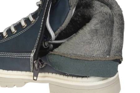 Dziecięce trzewiki American Club C708121-WNA granatowe