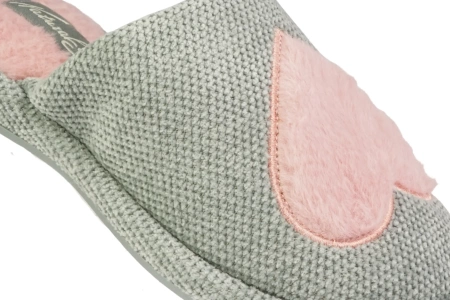 Damskie pantofle zimowe Meteor DV239 w kolorze szarym