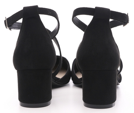 Eleganckie sandały damskie Sergio Leone w kolorze czarnym DSK830CZMI