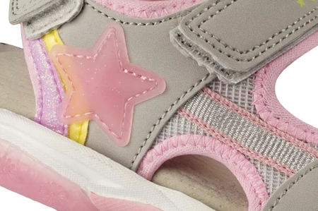 Dziecięce sandały American Club BRL-147/24 szare