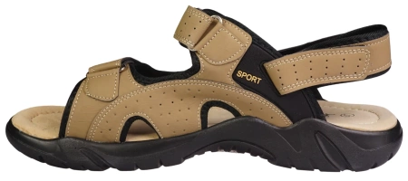 Sandały męskie Le Scarpe Club beżowe sandały nadwymiarowe NA9003-3BE