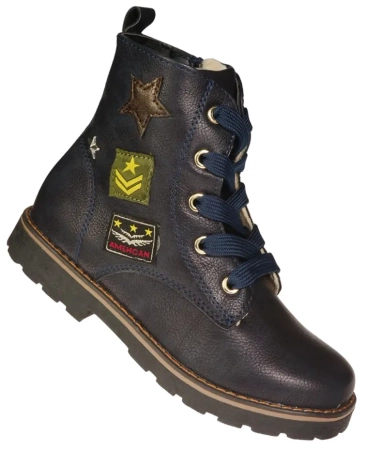 Dziecięce buty zimowe American Club BAB17182ENA granatowe