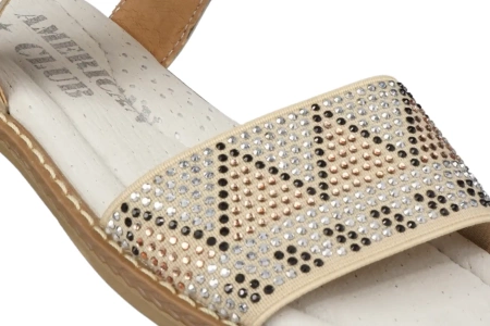 Sandały dziecięce American Club BGC08/20GO złote