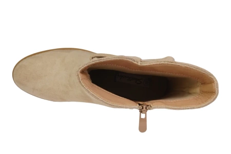 Damskie botki zimowe Skotnicki DB-3-Y85BE beżowe