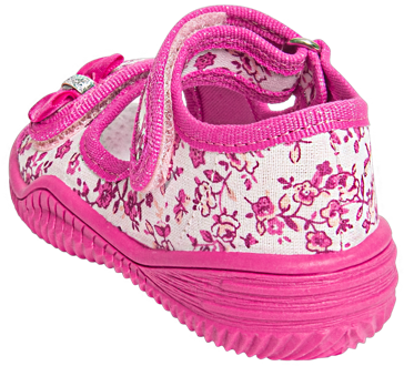 Tenisówki dziecięce Viggami HANIA KWIATKI różowe sandałki dziewczęce
