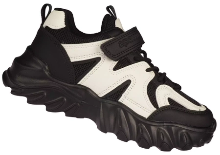 Dziecięce sneakersy dziecięce buty sportowe Apawwa CG665BL czarne