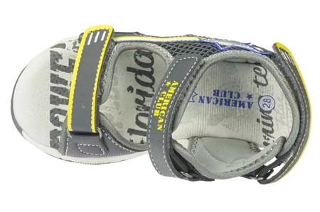 Dziecięce sandały American Club BXD-16/21 szare