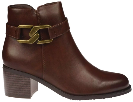 Damskie botki zimowe Skotnicki DB-3-1365BR brązowe