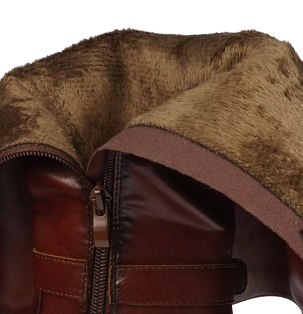 Damskie kozaki zimowe Sergio Leone DKZ103BRSK