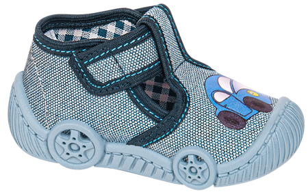 Tenisówki dziecięce Viggami MATI niebieskie kacie chłopięce na rzep