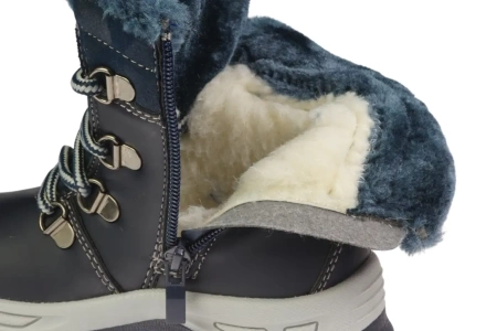 Dziecięce zimowe buty Clibee BH-131BU granatowe