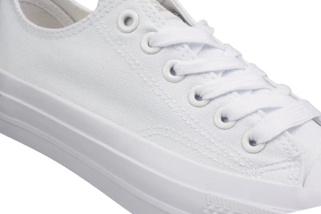 Tenisówki młodzieżowe American Club białe tenisówki damskie DLH-102WH białe