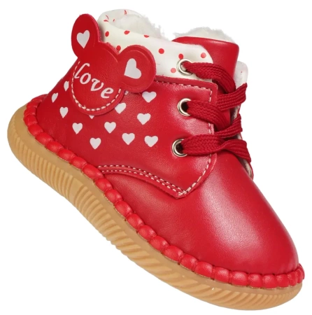 Dziecięce zimowe buty Apawwa AF-60RE czerwone