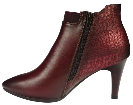 Damskie buty zimowe Urban Projekt DAM17024BO bordowe