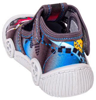 Tenisówki dziecięce Viggami WOJTUŚ szare kacie chłopięce na rzep