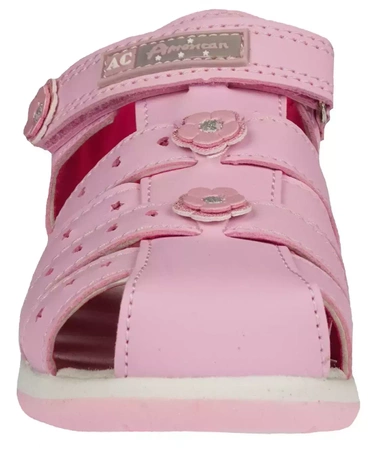 Sandały dziecięce American Club ADR-17PI różowe