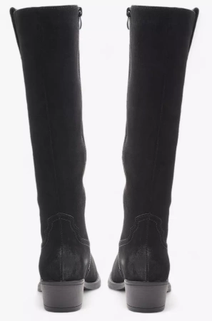 Damskie skórzane kozaki zimowe Sergio Leone DKZ268-SBL czarne