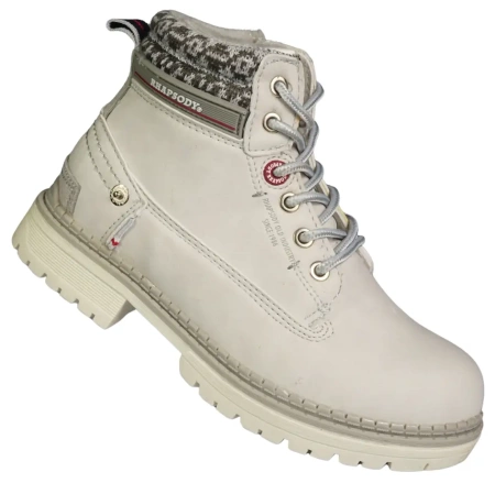 Dziecięce trzewiki American Club C708121-WWH białe