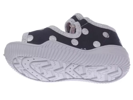 Tenisówki dziecięce Viggami Emilka Groszki granatowe sandałki