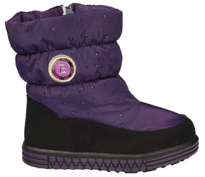 Buty zimowe dziecięce Clibee K910PU fioletowe śniegowce dziewczęce