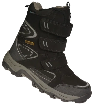 Dziecięce śniegowce American Club CWT161/23BLGY czarno-szare