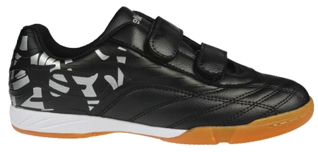 Halówki dziecięce czarno szare obuwie halowe Atletico C7336-2416-VBLSI