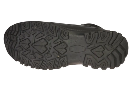 Zimowe skórzane buty męskie American Club MCY129BL czarne