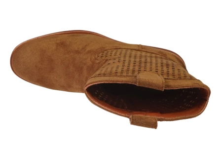 Zamszowe kowbojki damskie Skotnicki DB-3-Y83KH brązowe