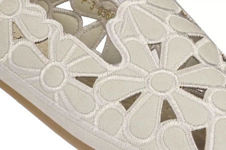 Baleriny Damskie Skotnicki beżowe półbuty damskie DP-3-0568GY