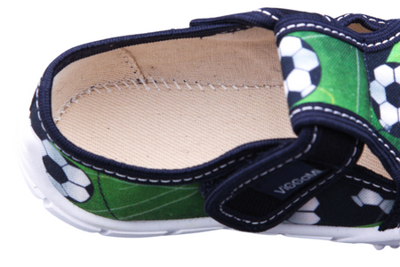 Tenisówki dziecięce zielone Viggami kapcie na rzep ADAŚ DRUK zielone