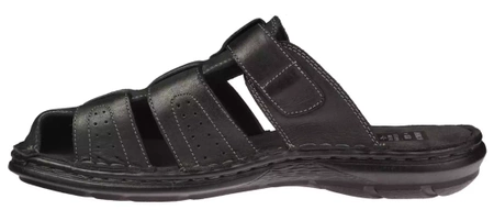 Męskie klapki skórzane American Club MCY-82BL