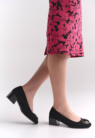 Półbuty damskie Sergio Leone DPB123CZMI czarne