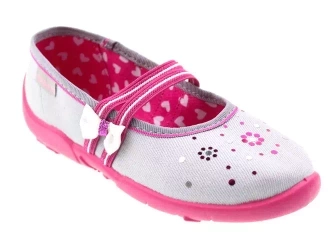 Tenisówki dziecięce Viggami Milena Ozdoba kapcie dziewczęce wsuwane