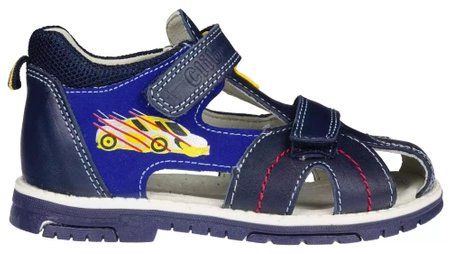 Sandały dziecięce clibbe AAB-250DBUYE granatowe