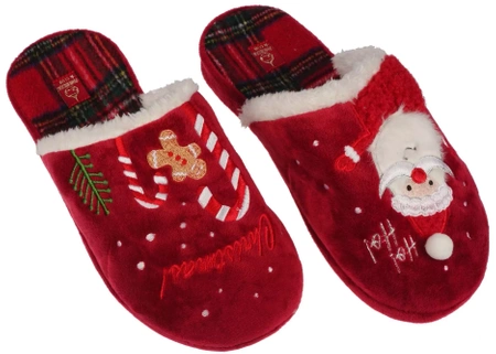 Damskie pantofle tekstylne American Club DSL-12RE